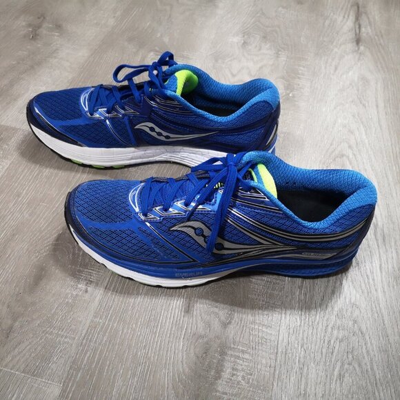 Saucony Everun Guide 9 Men's Size 12.5 Flex Film Blue Running Sneakers - Picture 1 of 7